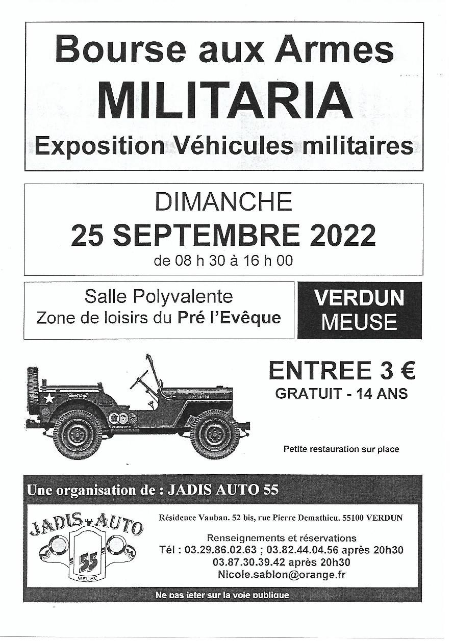 Bourse aux armes et militaria Exposition de véhicules militaires